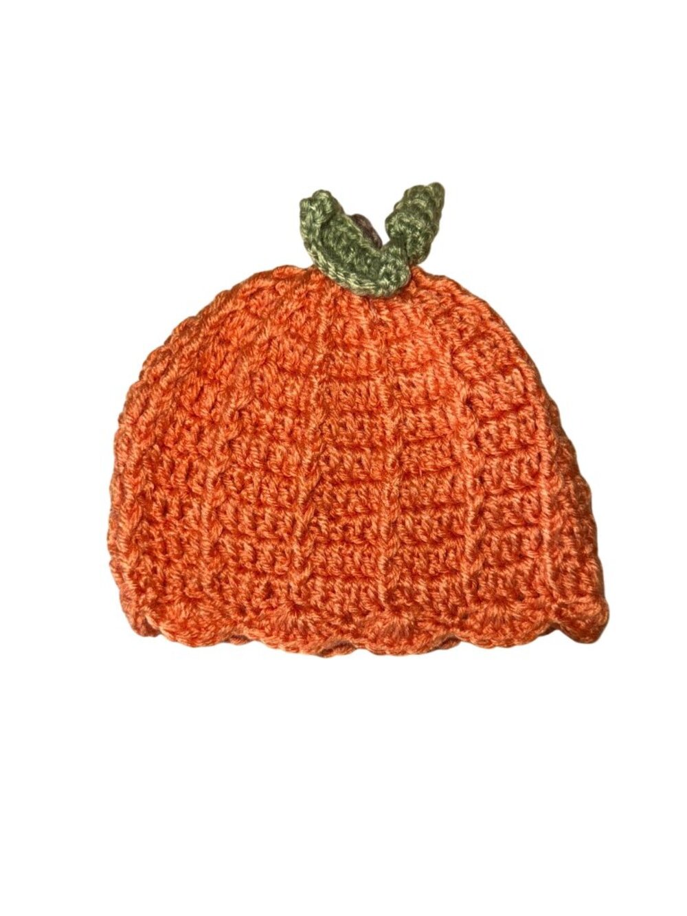 Crochet Pumpkin Baby Hat 0-6M